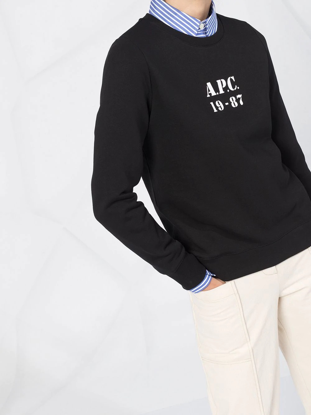 logo print sweatshirt  - 5