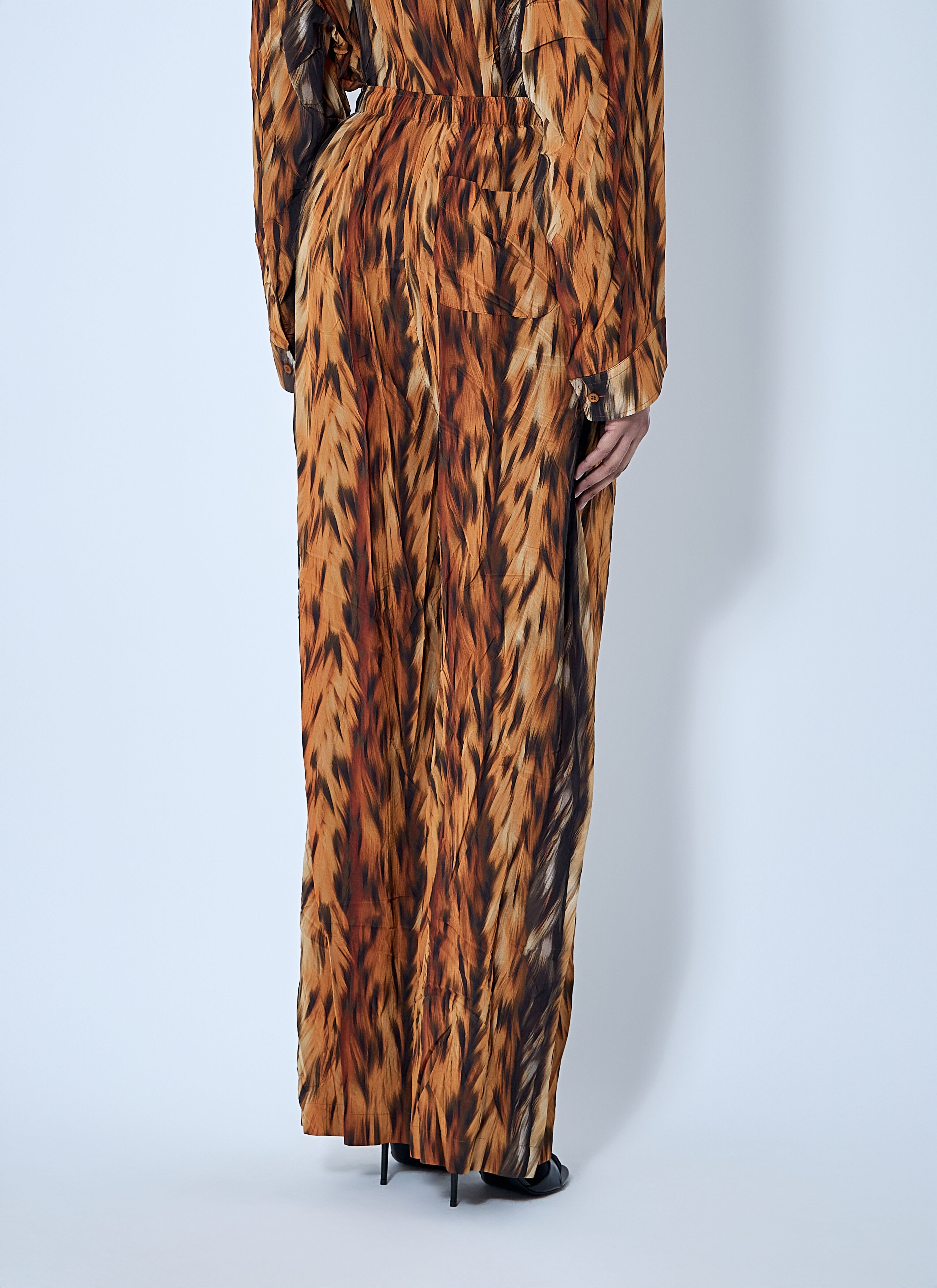 AI Croc Silk Pants - 4