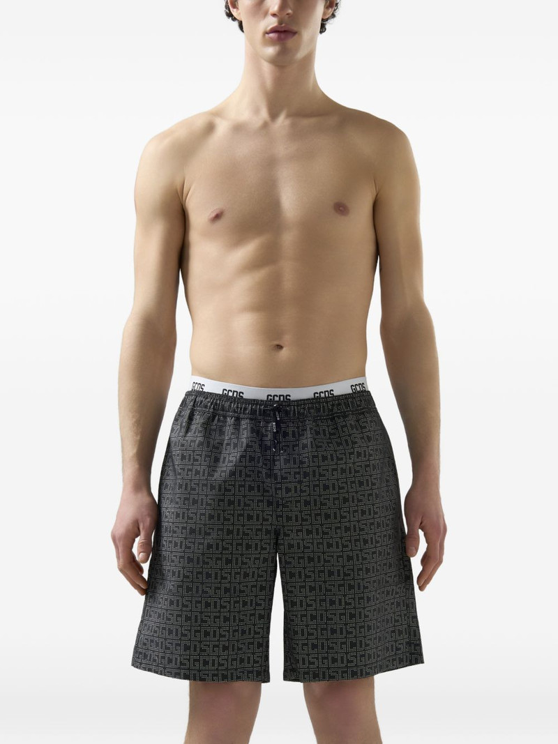 GCDS monogram swim shorts outlook