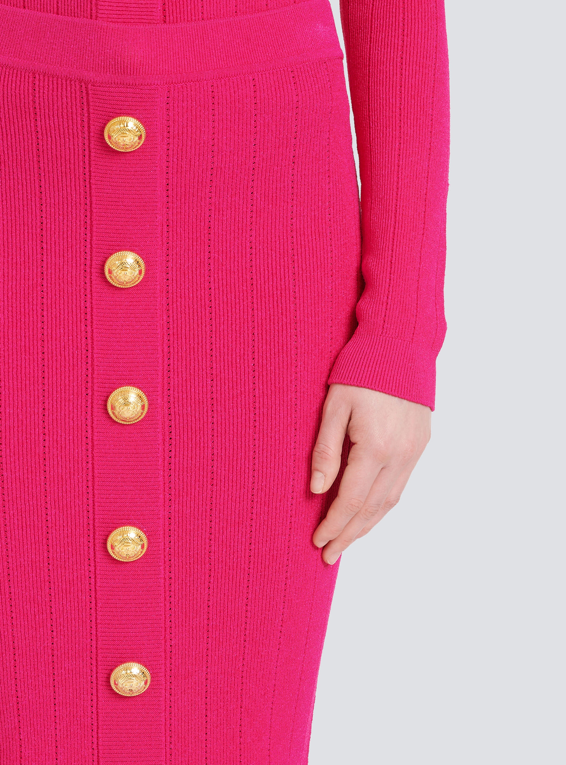 Mid-length knit skirt - 7