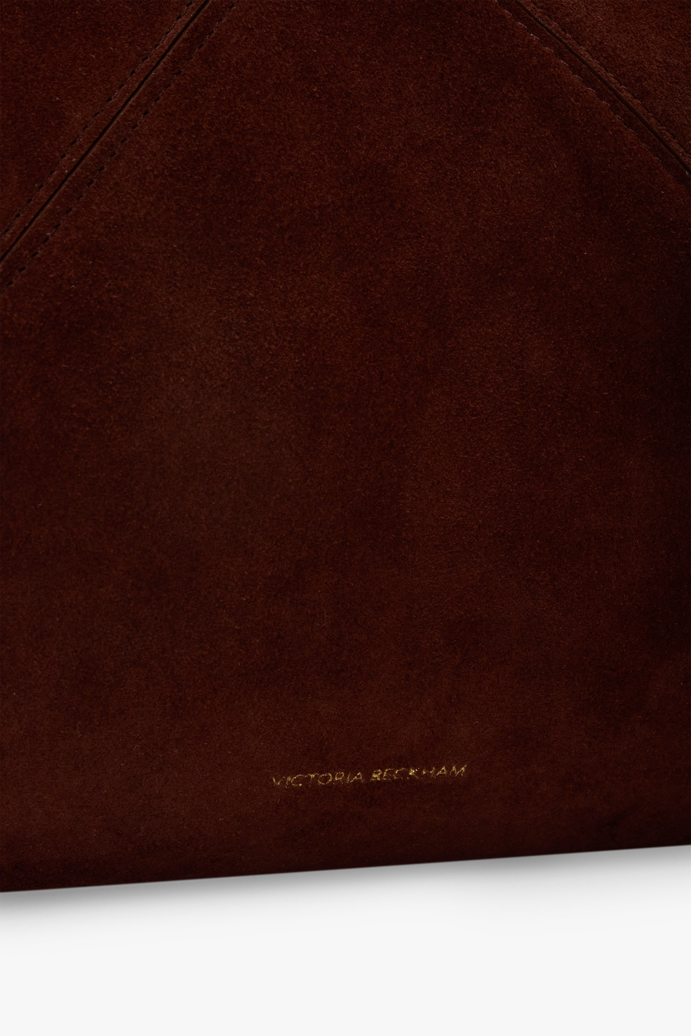 Victoria Tote In Dark Brown Suede - 5