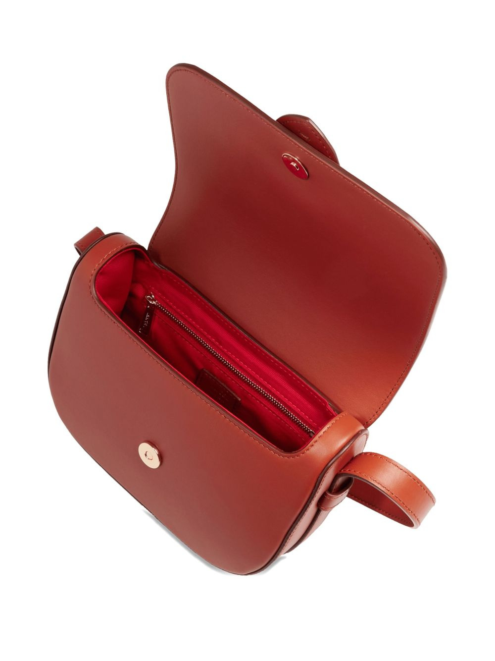 Sienna leather flap satchel - 5