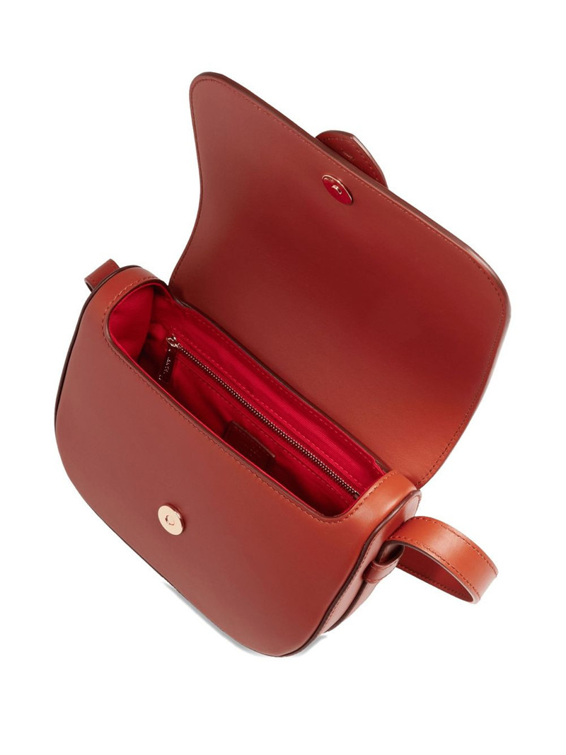 Sienna leather flap satchel 5