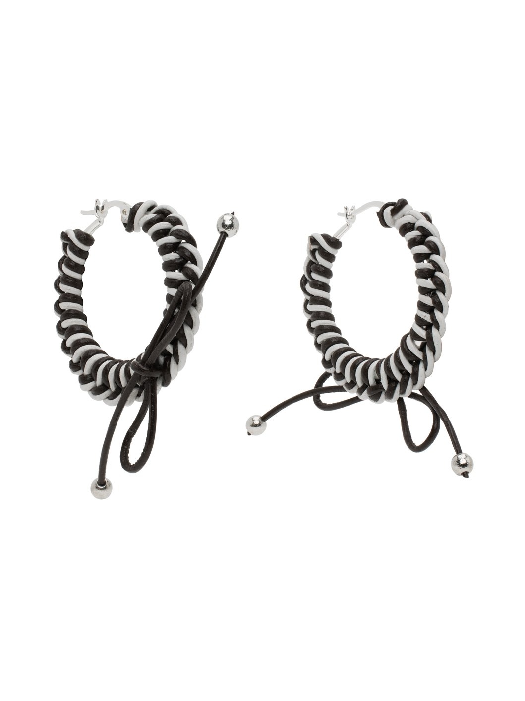 Black & White Nimbus Mini Hoops - 2