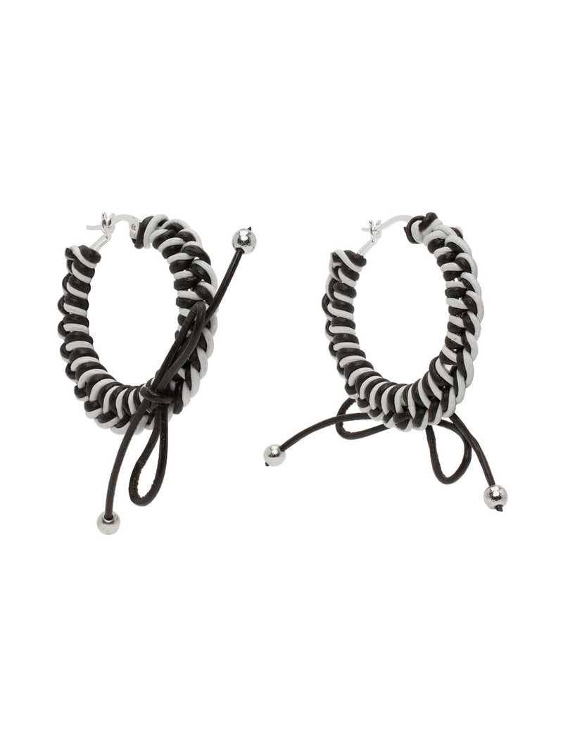Chopova Lowena Black & White Nimbus Mini Hoops outlook