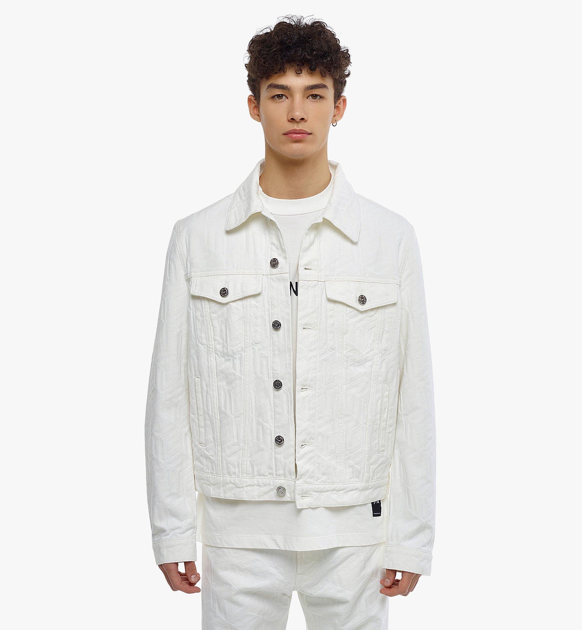 Men’s Cubic Monogram Denim Jacket in Sustainable Cotton - 2