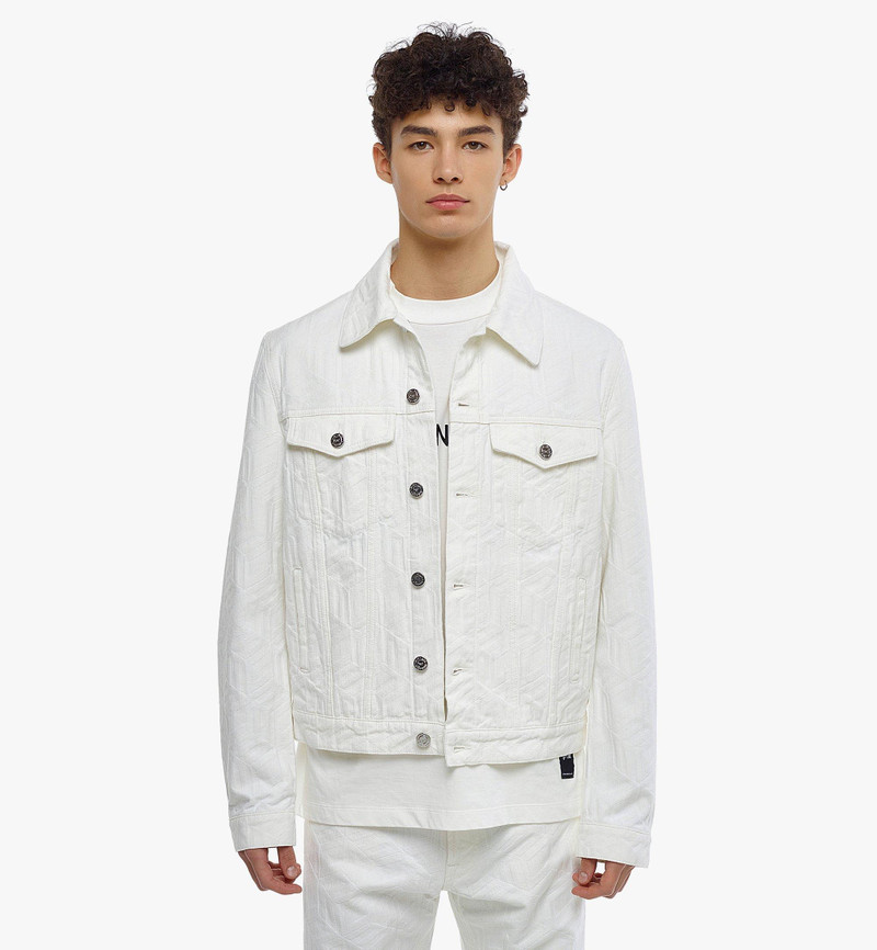 MCM Men’s Cubic Monogram Denim Jacket in Sustainable Cotton outlook