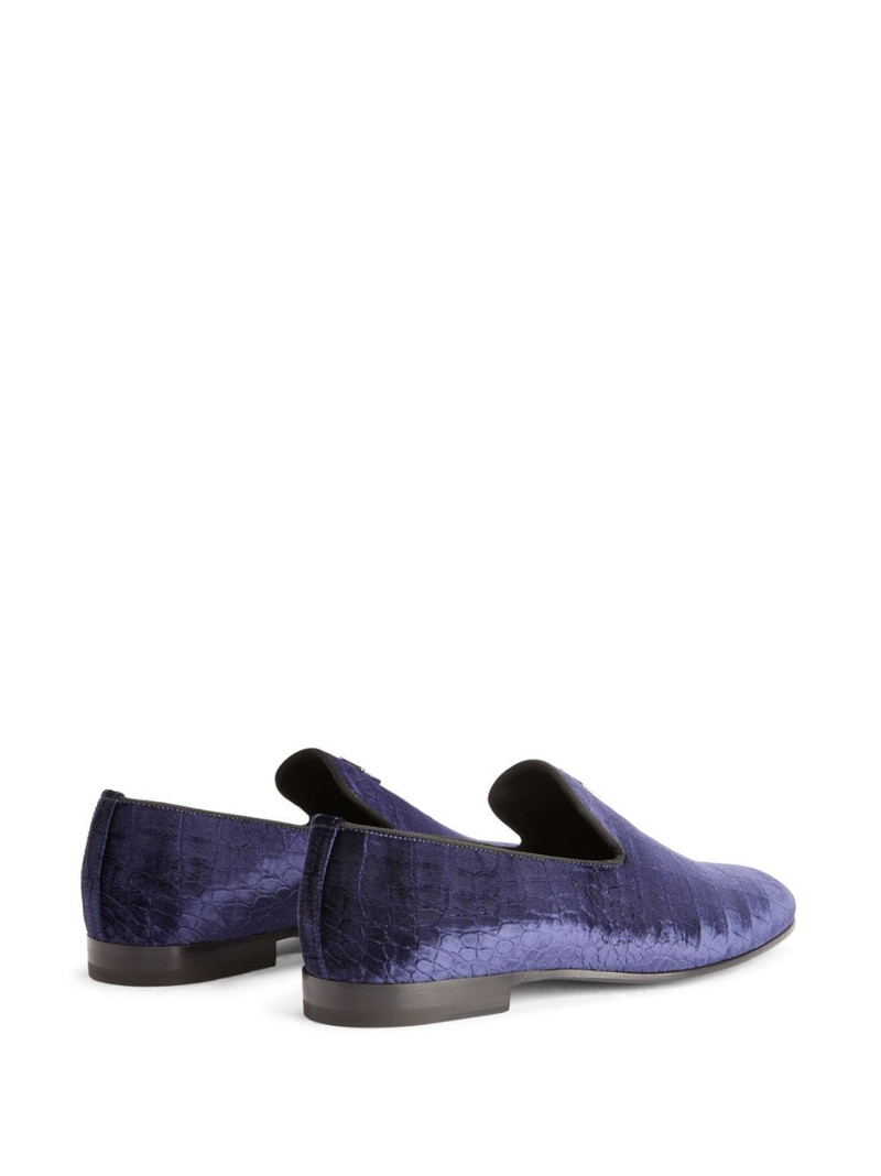 G-Flash crocodile-effect loafers 3