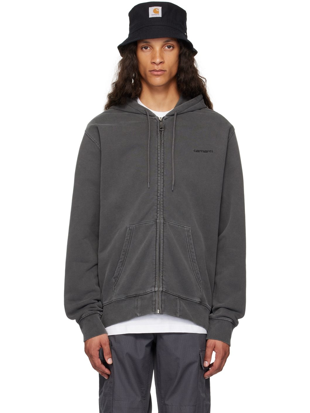 Black Duster Script Hoodie - 1