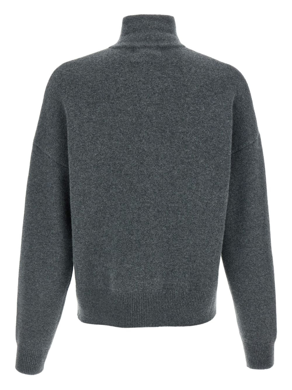 half-zip cuffed-sleeve sweater - 2