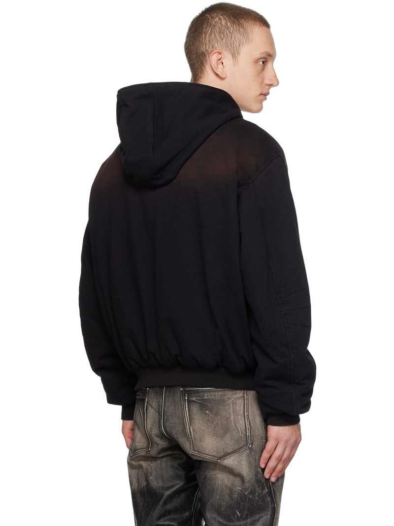 Black Faded Down Jacket 3