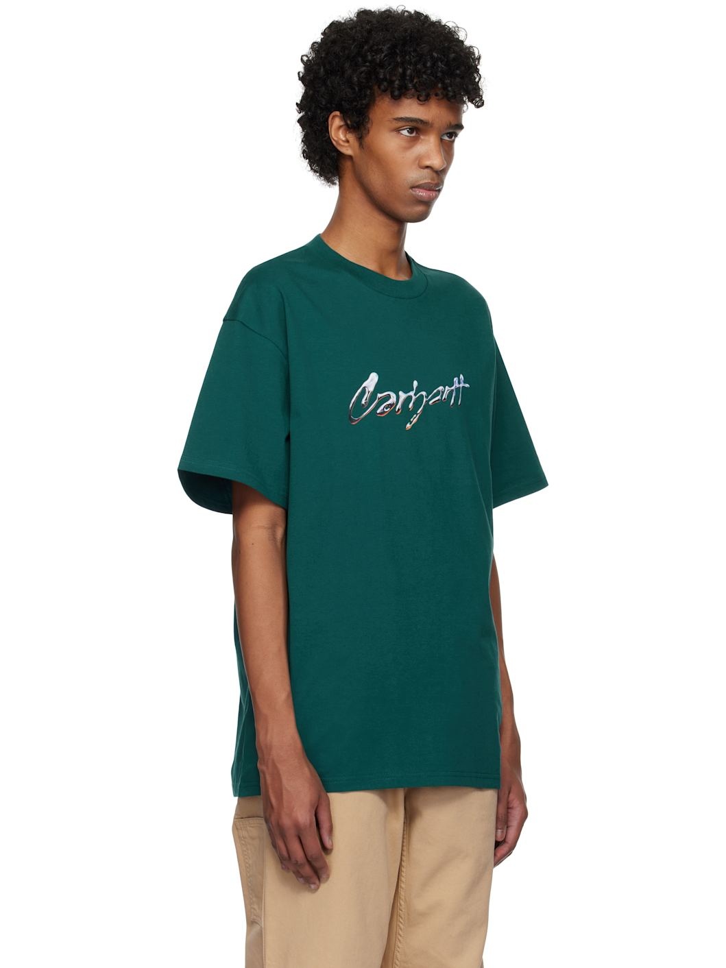 Green Drip Script T-shirt - 2