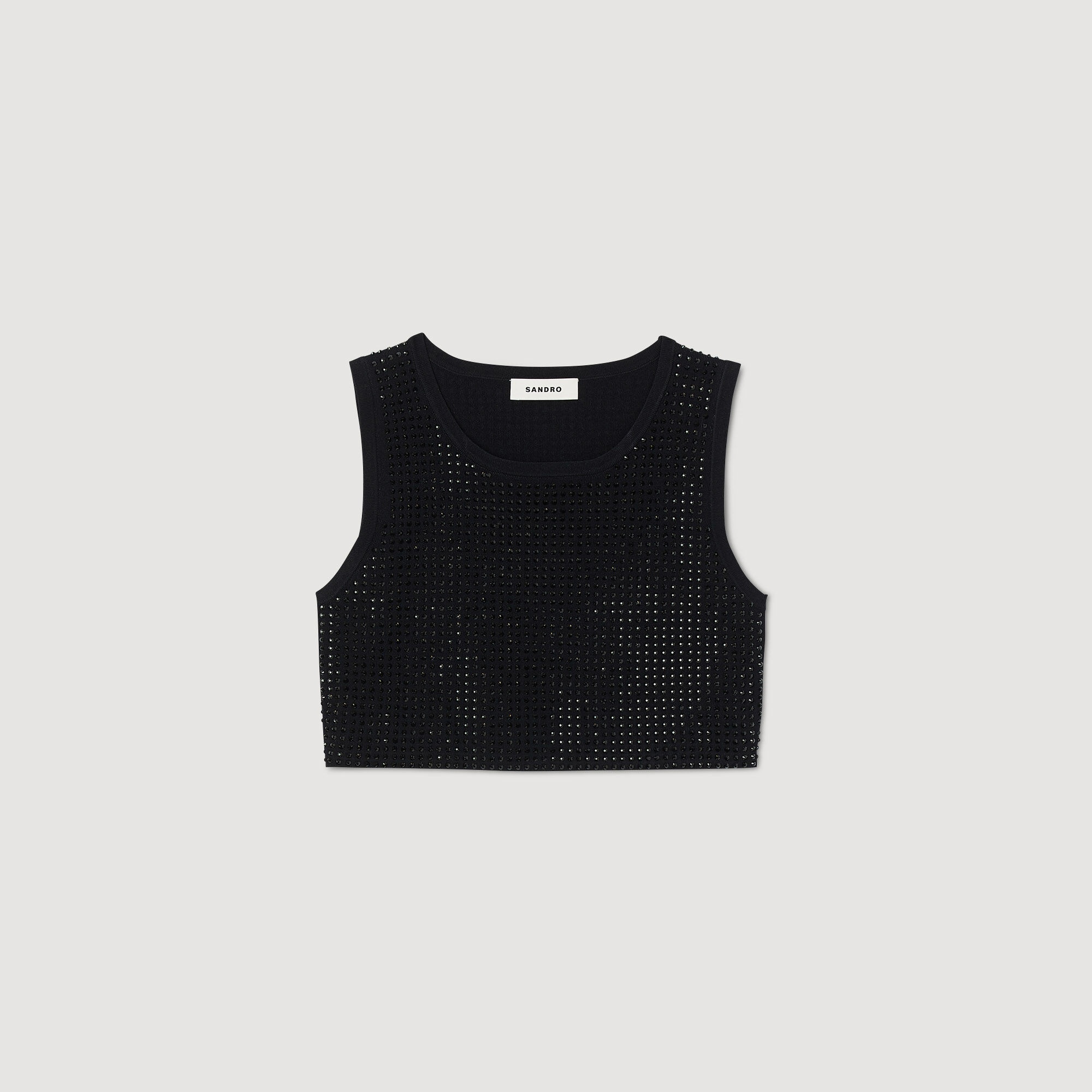 CROP TOP WITH RHINESTONES - 1