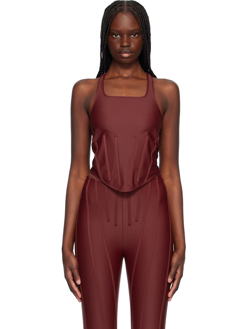 Red Corseted Tank Top 1