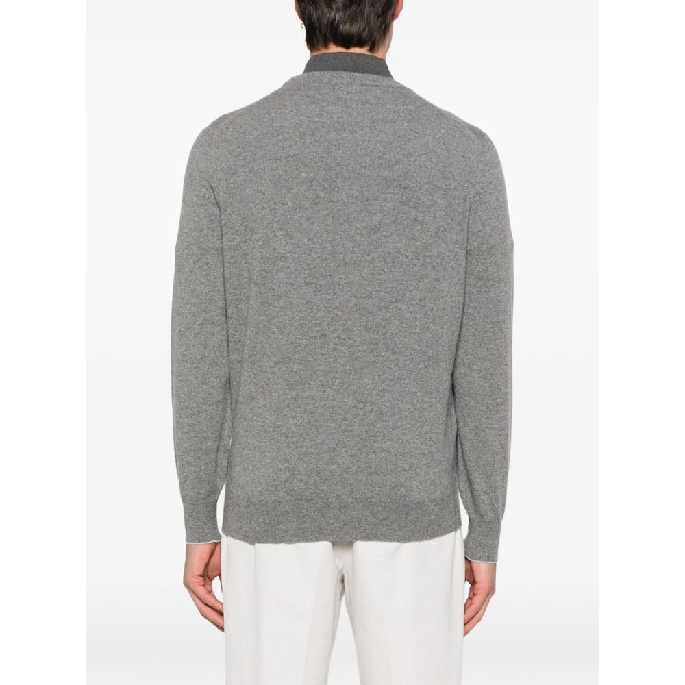Brunello Cucinelli Grey Sweaters & Knitwear - Jumpers Men - 3