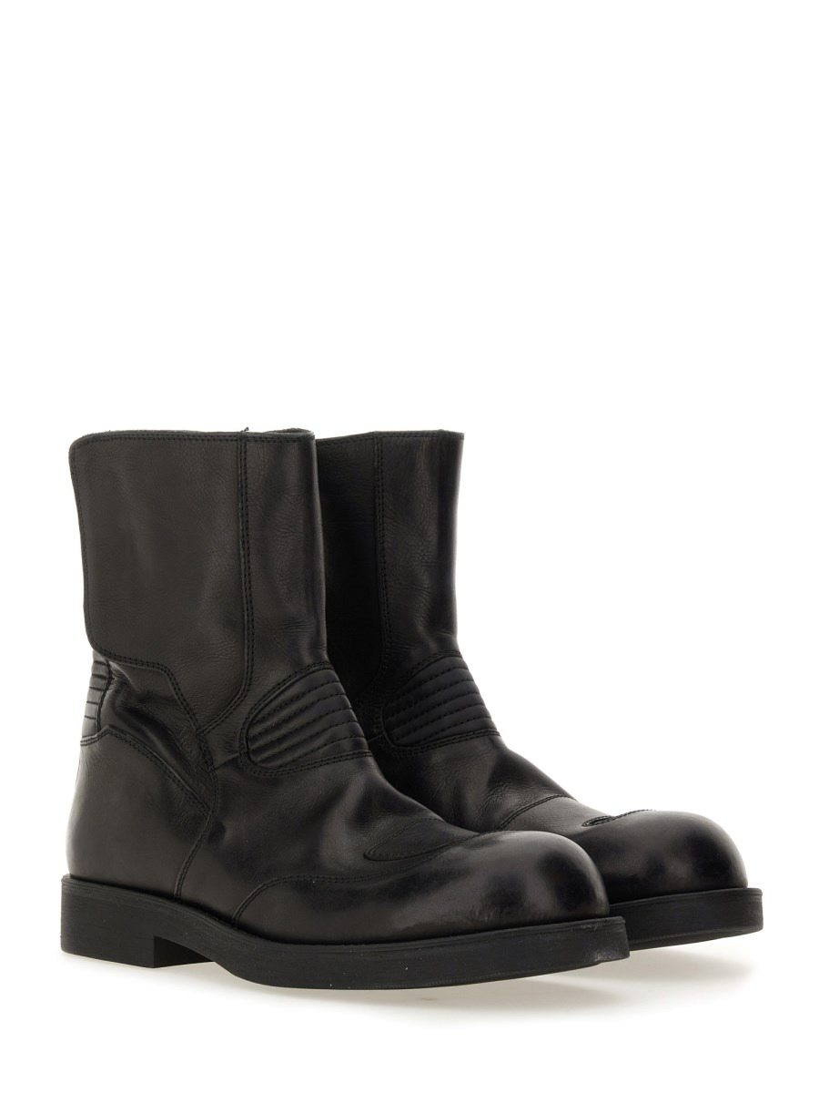 LEATHER BIKER BOOT - 2