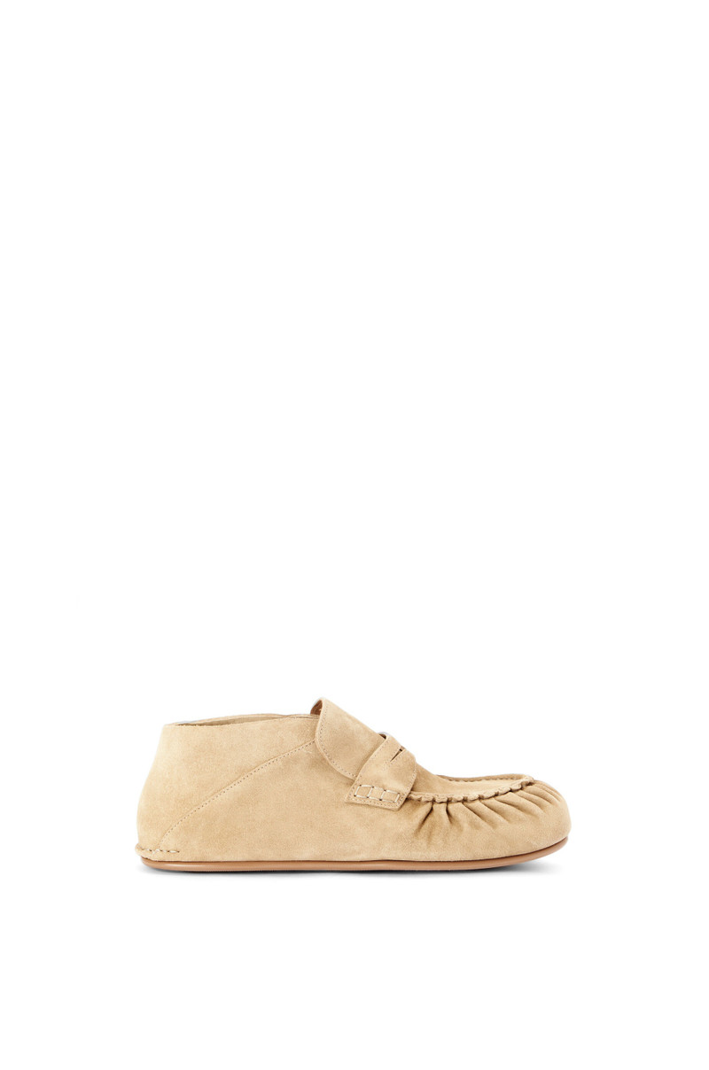 Soft slip on moccasin in suede - 1
