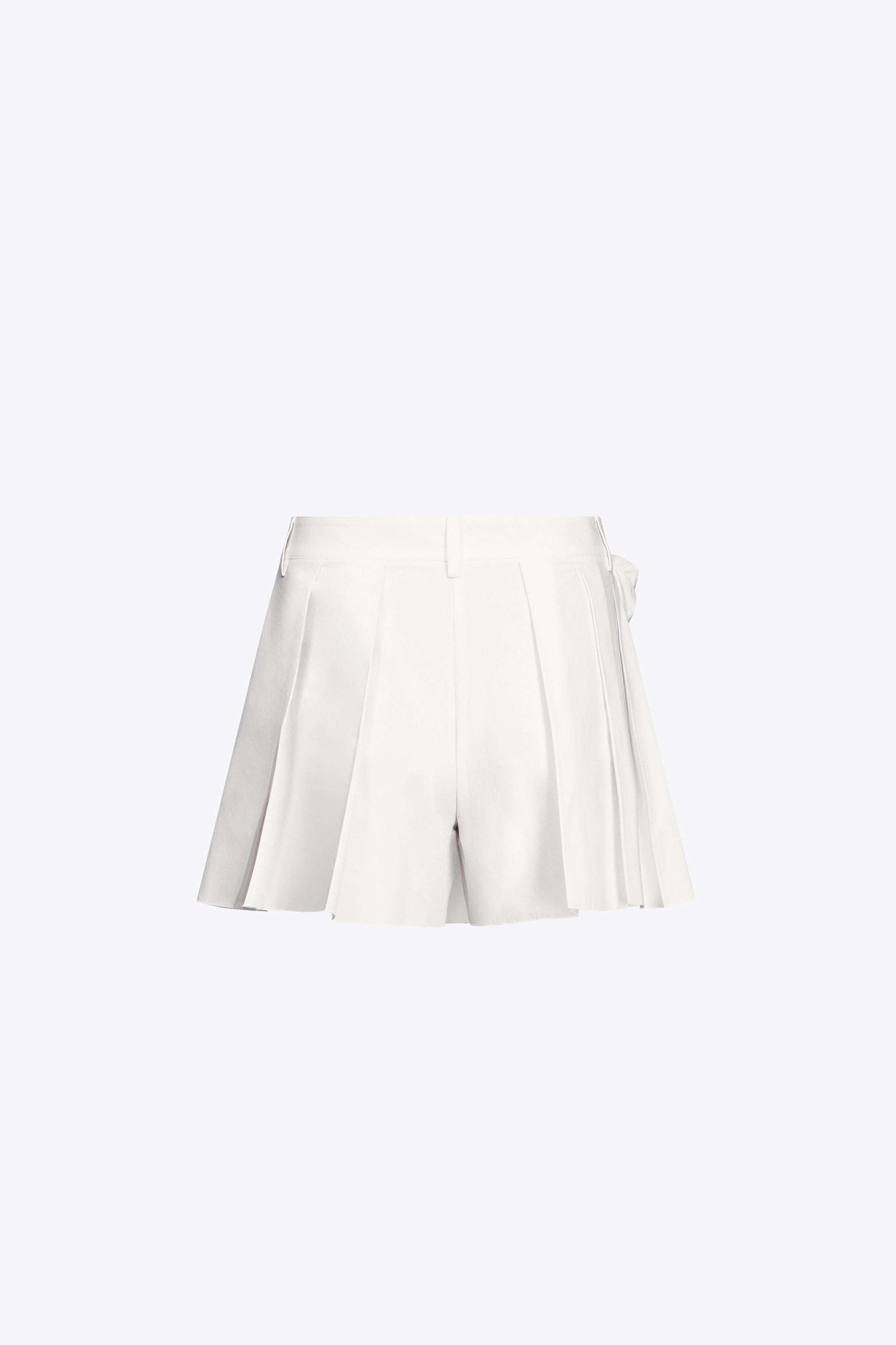 CRYSTAL ROSETTE POPLIN SKORT - 3
