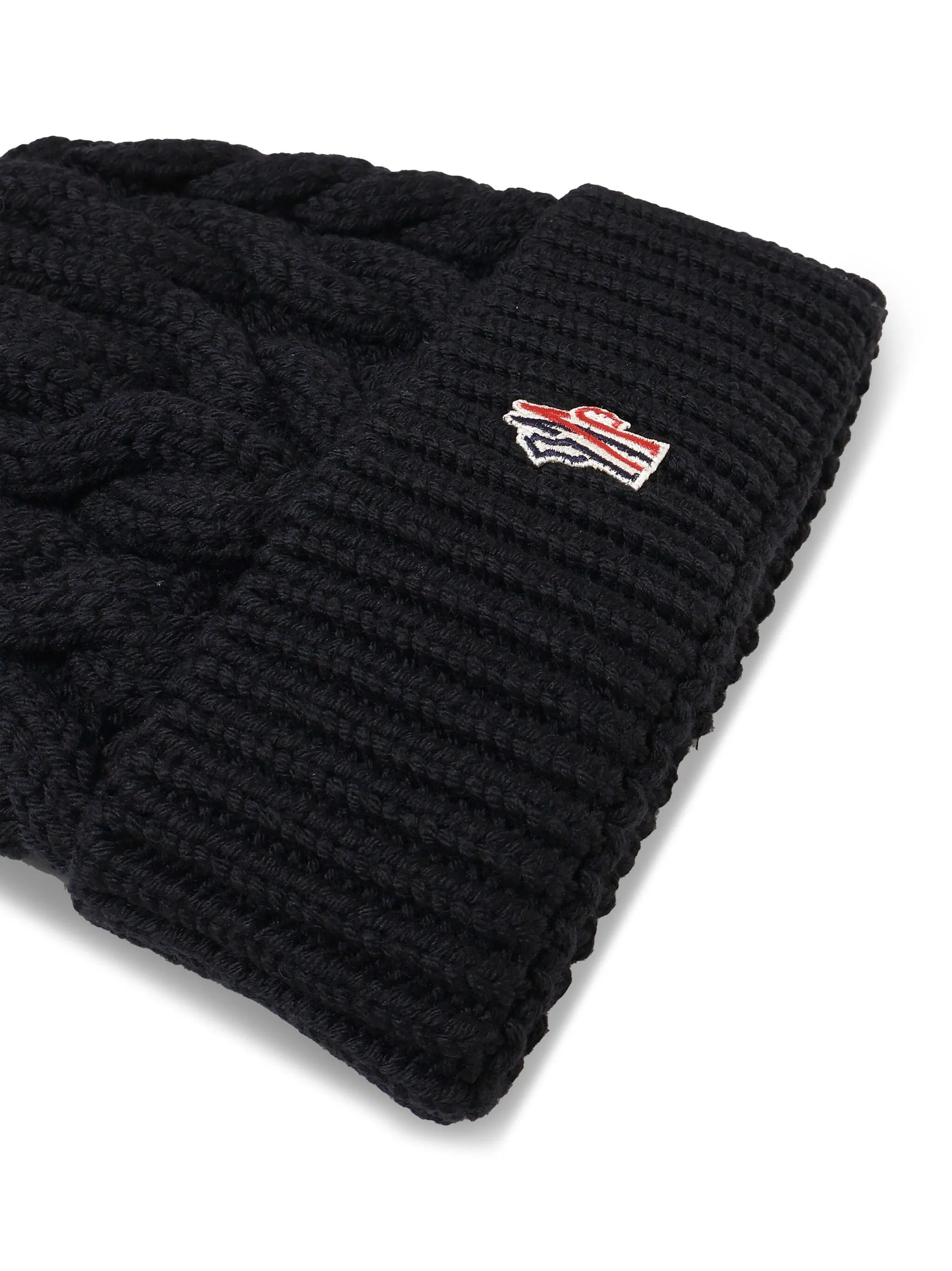 Moncler Grenoble Logo Patch Wool Beanie - 3