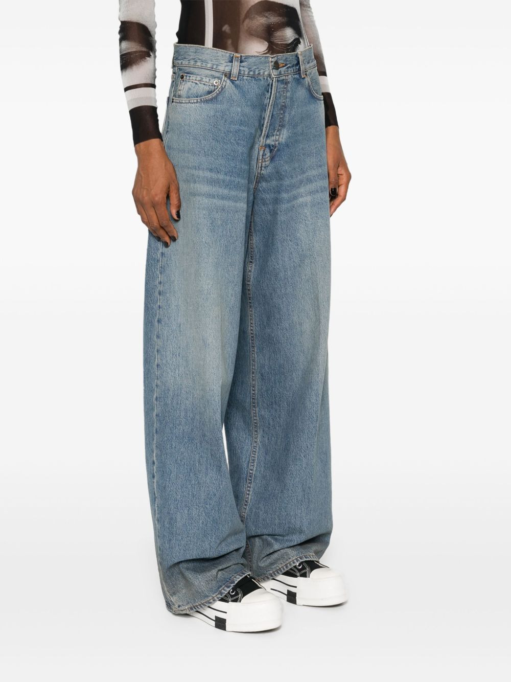 Bethany mid-rise wide-leg jeans - 3