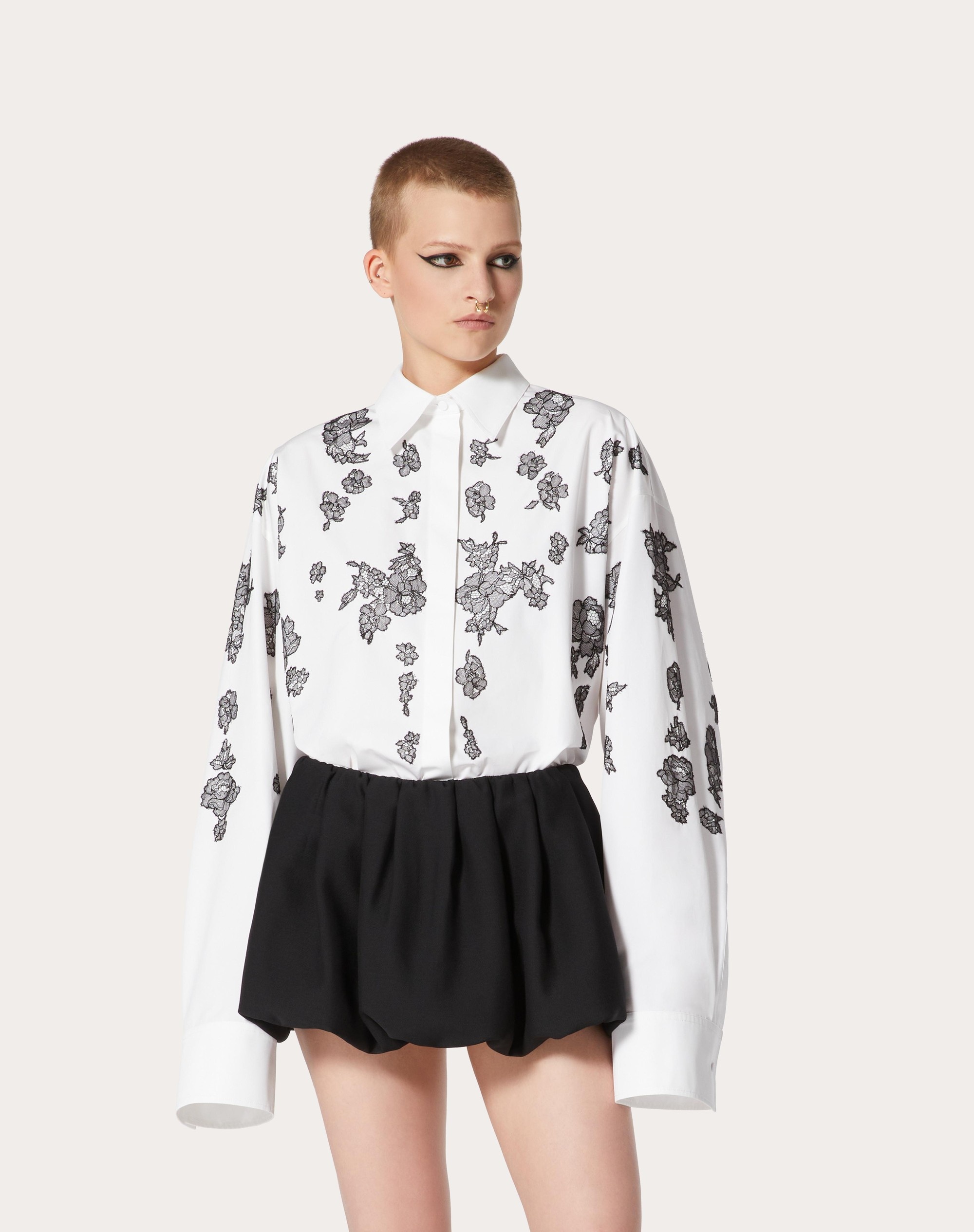 EMBROIDERED COMPACT POPELINE SHIRT - 3