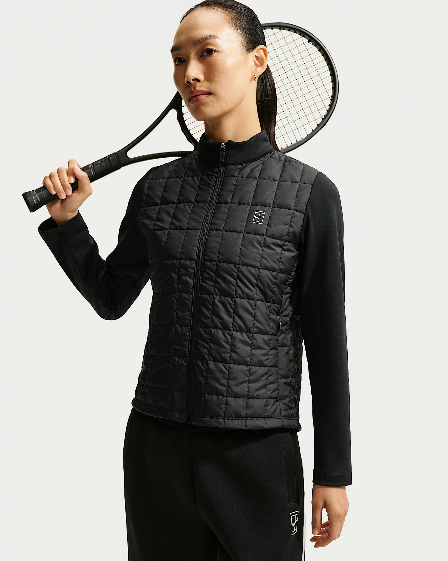 NikeCourt Advantage Women's Therma-FIT Winterized Tennis Top - 1