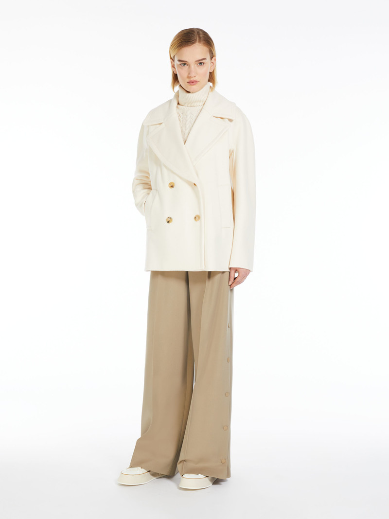 Max Mara EDGARD Wool and cashmere pea coat outlook
