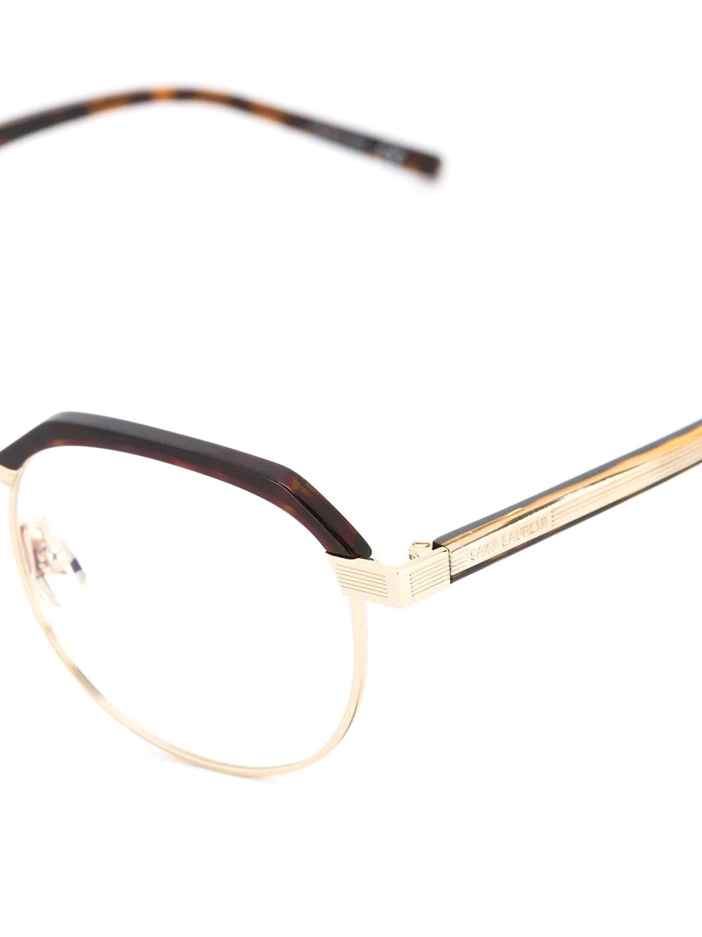 tortoiseshell panel glasses - 3