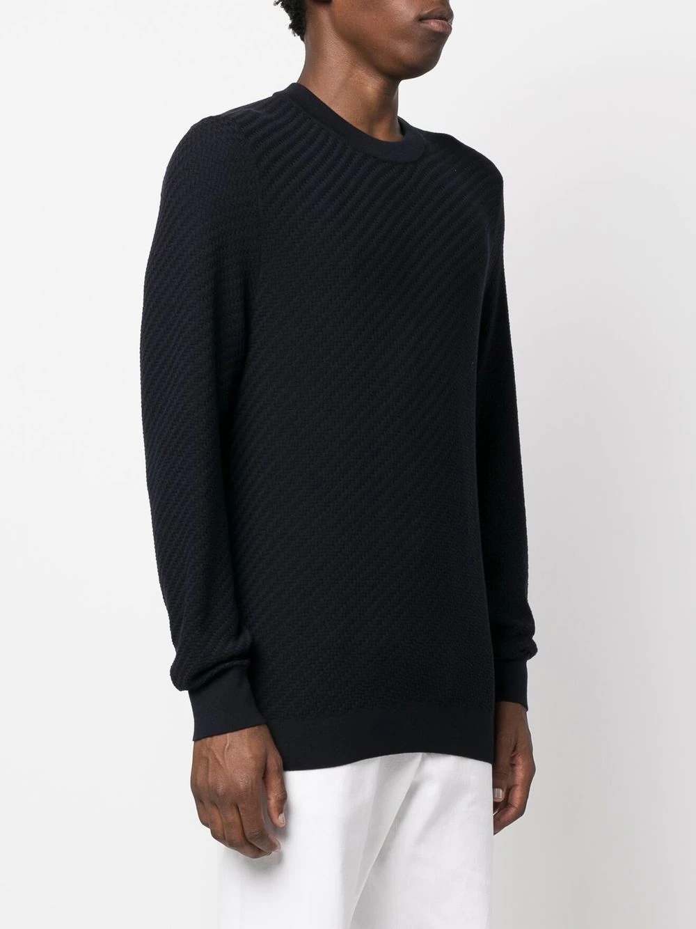 crew-neck long-sleeve jumper - 3