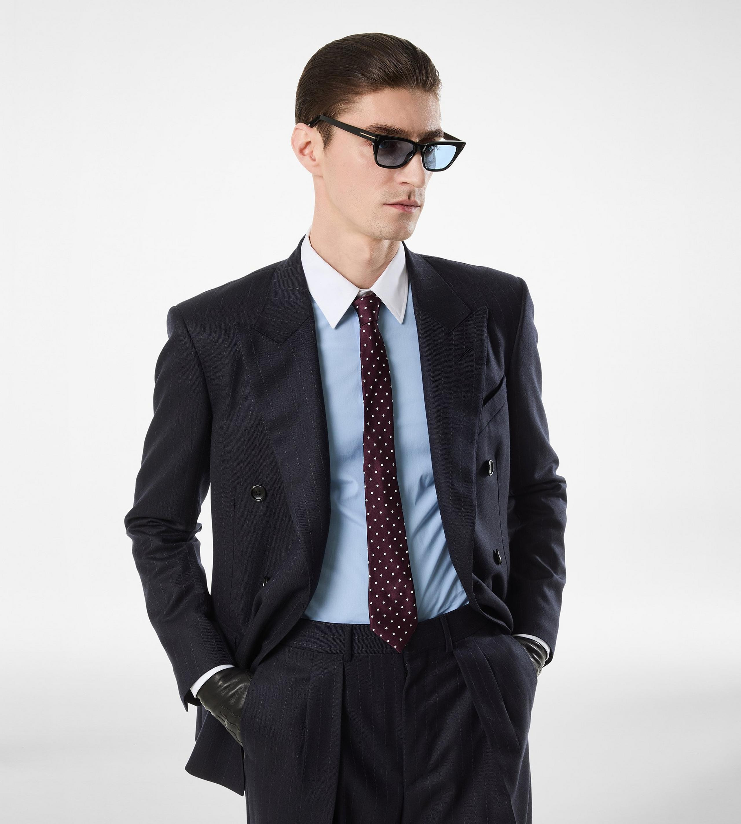 SATIN POLKA DOT TIE - 4