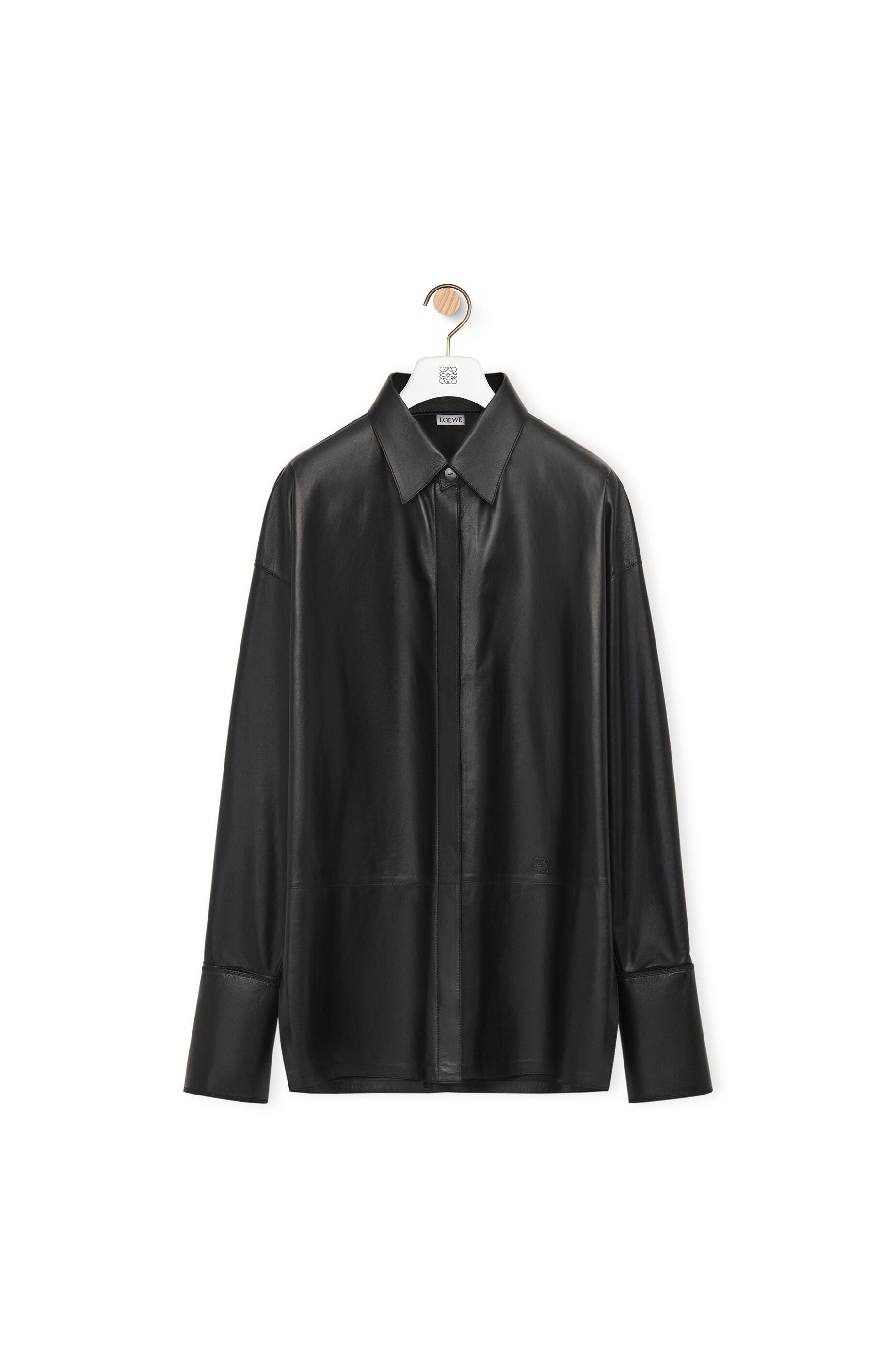 Deconstructed shirt in nappa - 1