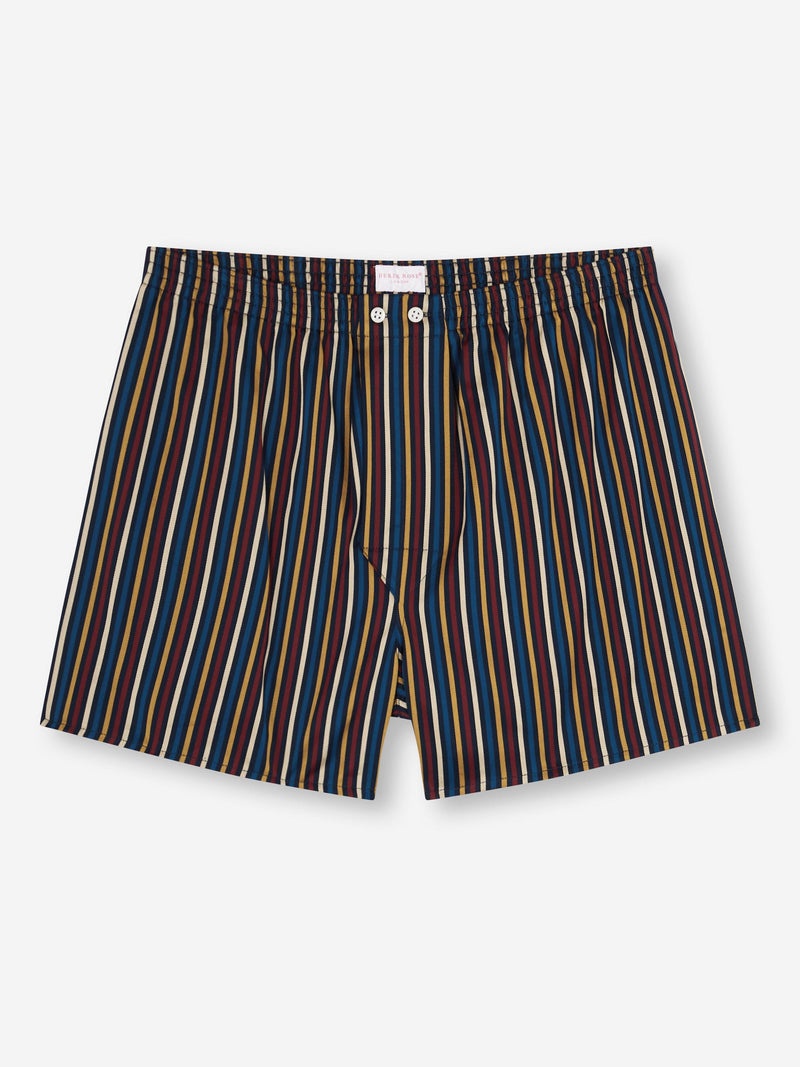 Men's Classic Fit Boxers Wellington 57 Cotton Navy - 1