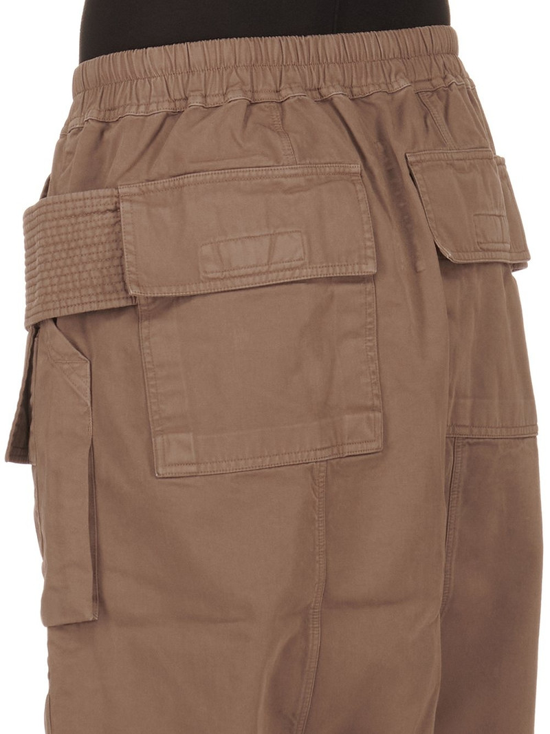 Beige Cotton Creatch Cargo Shorts 5
