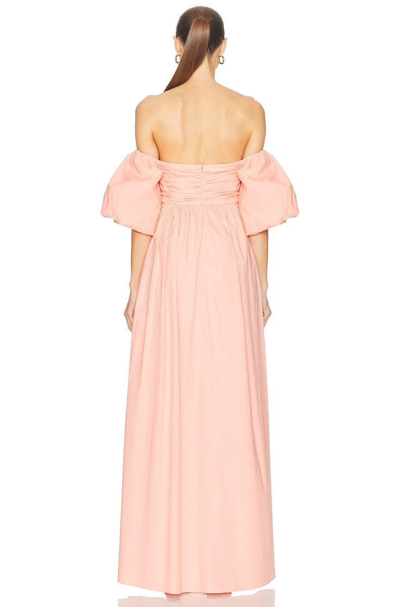 CAROLINE CONSTAS Emilia Ruched Empire Maxi Dress outlook