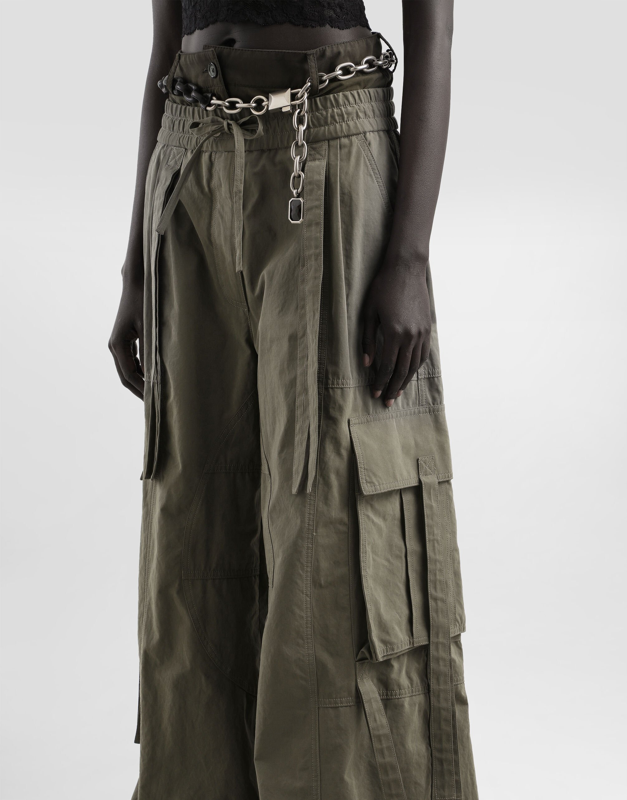Waxed faille trousers - 4