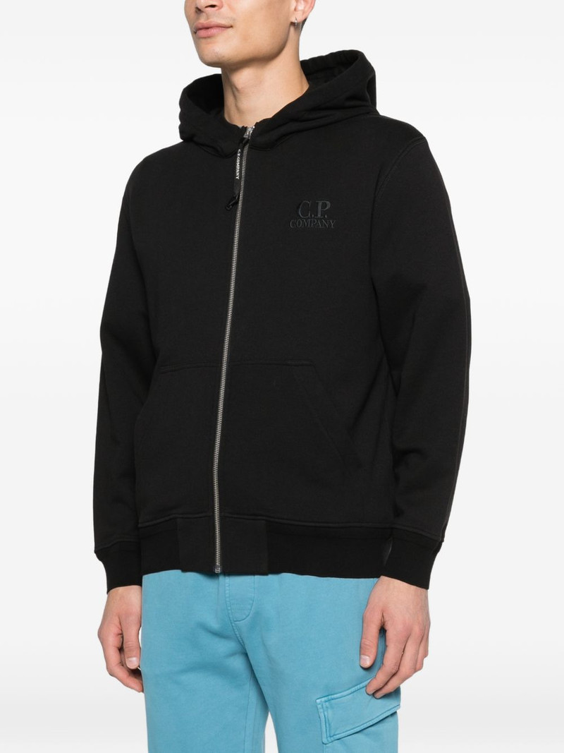 logo-embroidered hoodie 3
