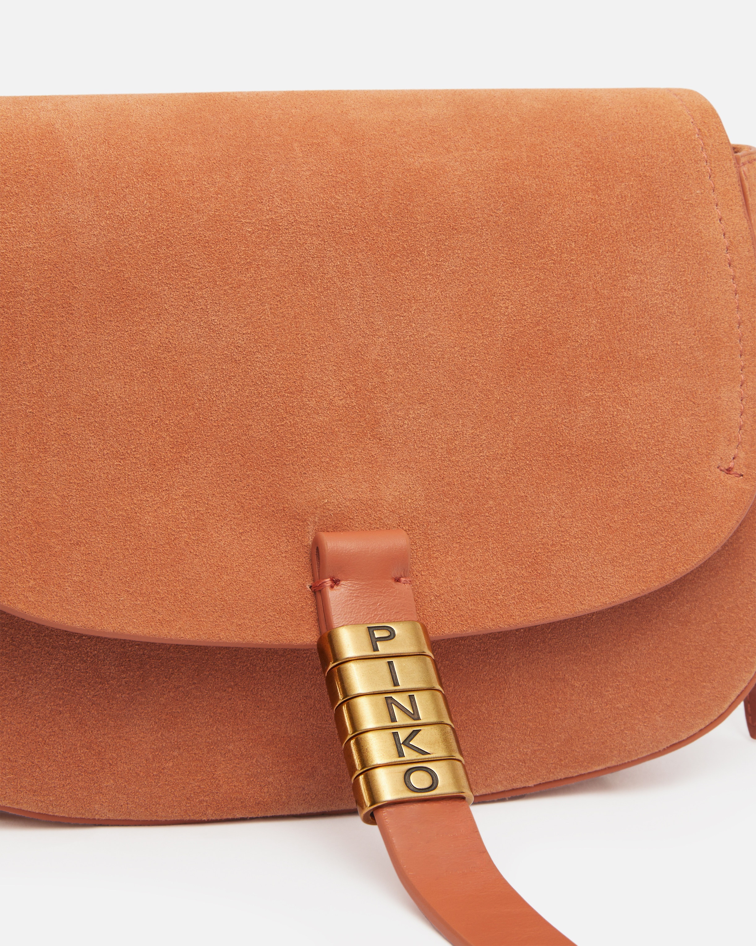 ROUNDED SUEDE SHOULDER BAG - 3