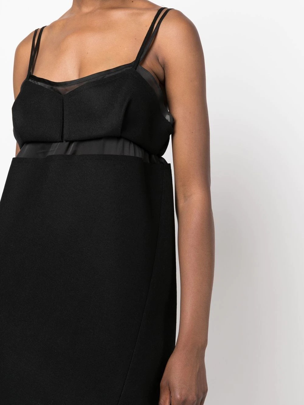 asymmetric cut-out midi dress - 5