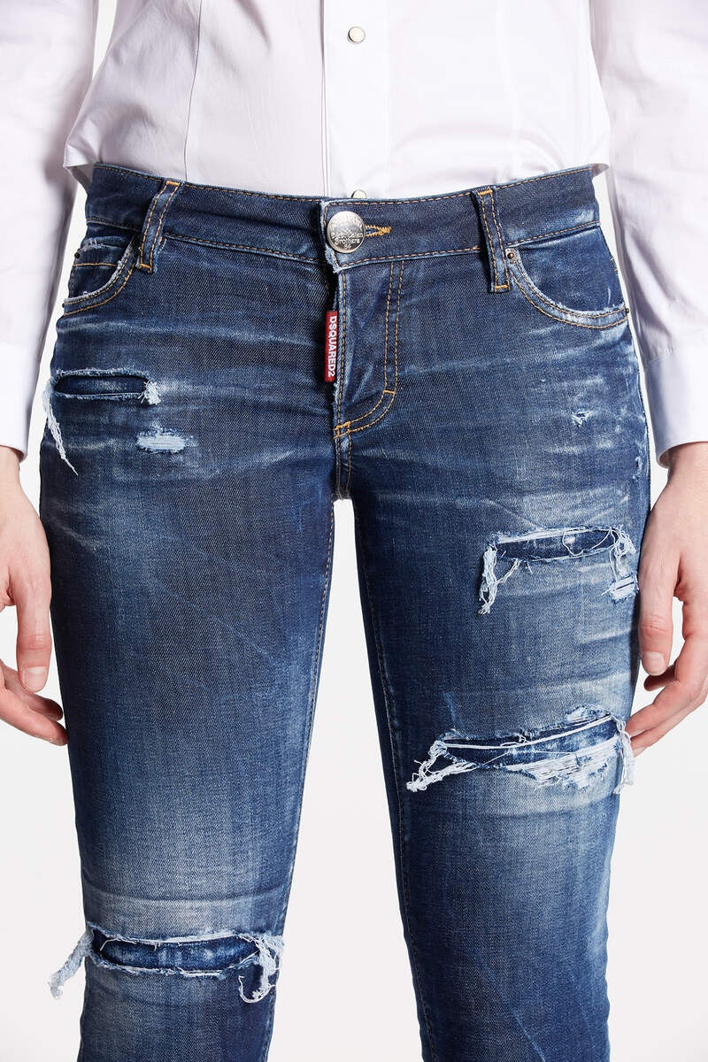 DARK RIPPED WASH JENNIFER JEANS 3
