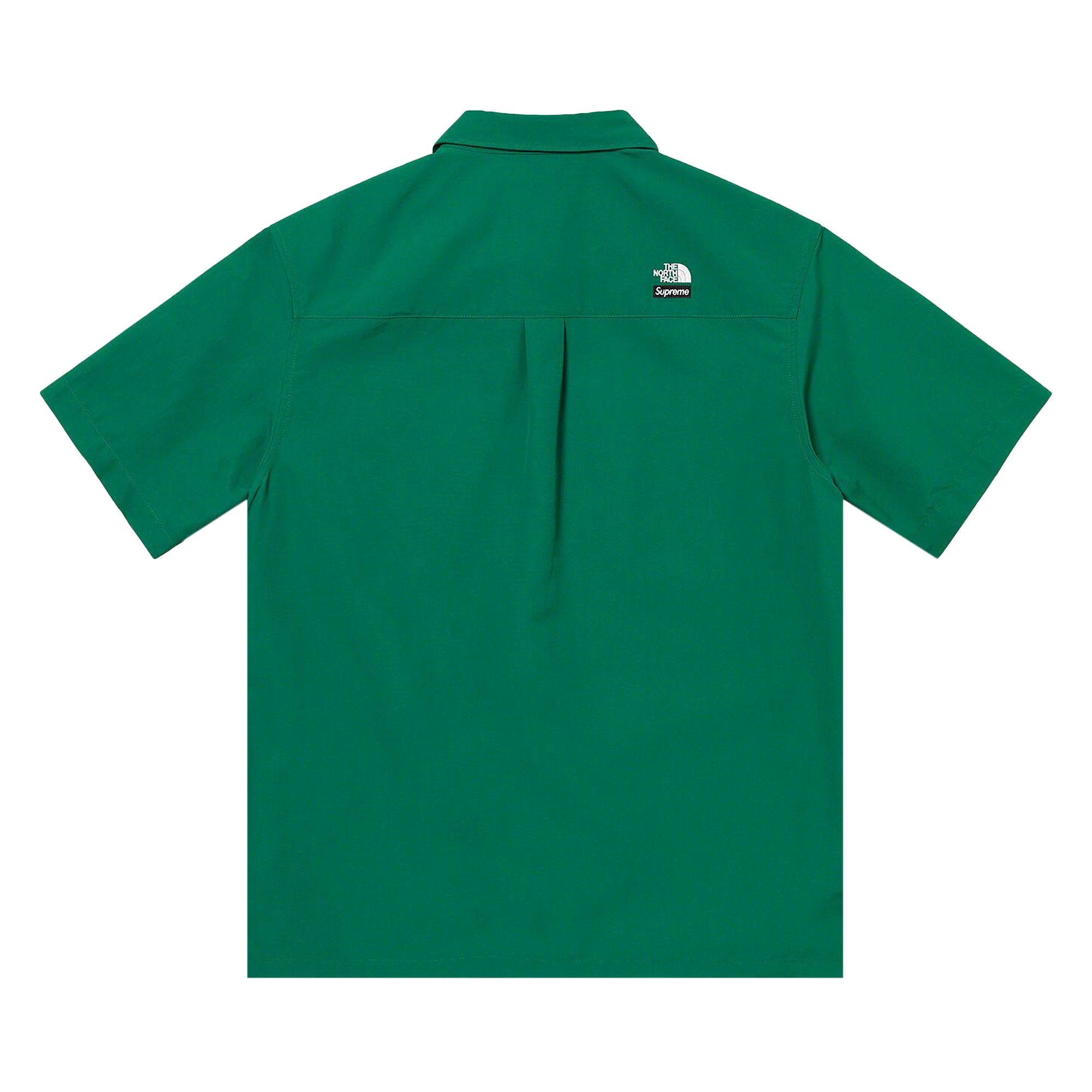 Supreme x The North Face Trekking Short-Sleeve Shirt 'Dark Green' - 2