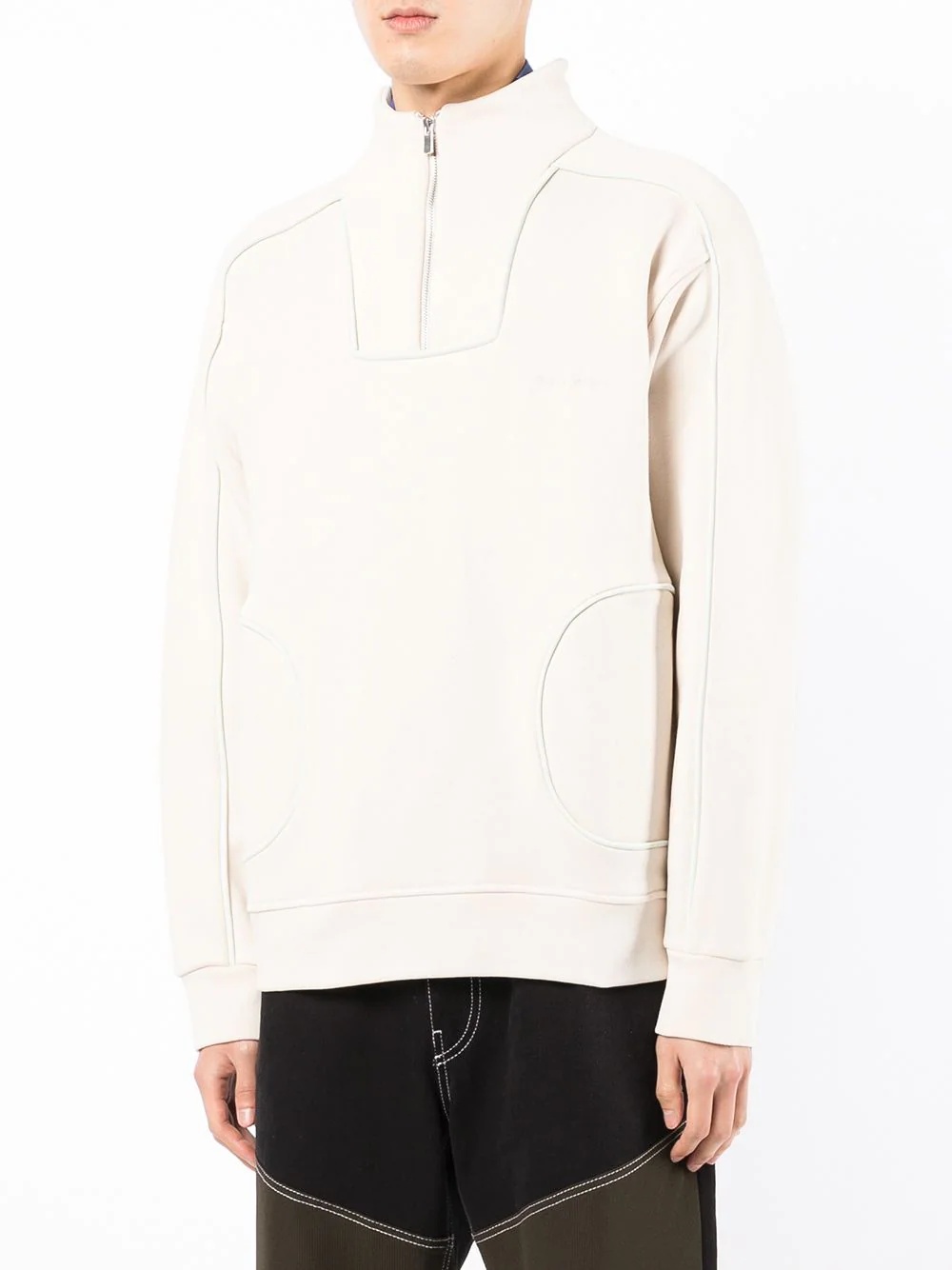 half-zip long-sleeve sweatshirt - 3