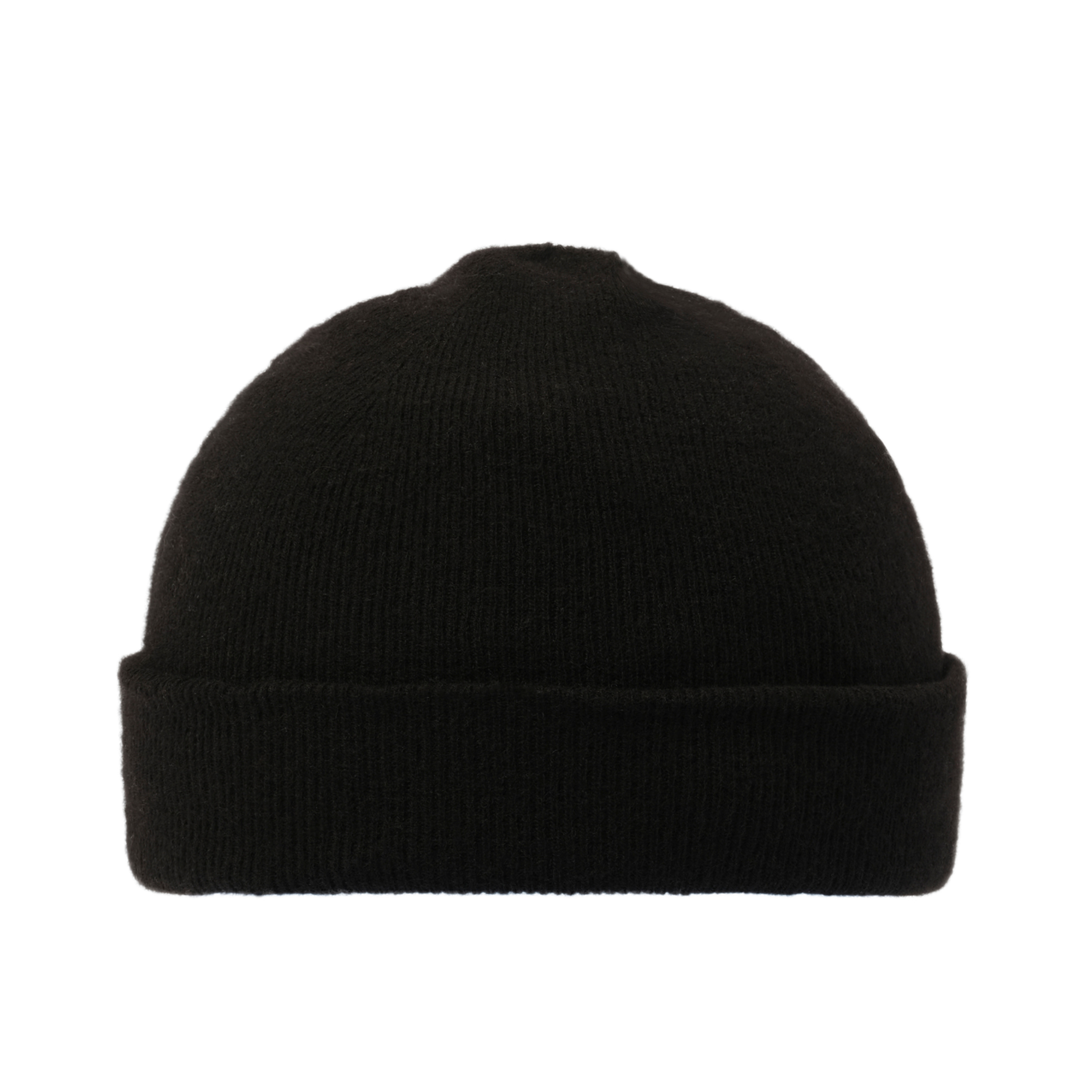 Patched Knit Beanie in Black - 3