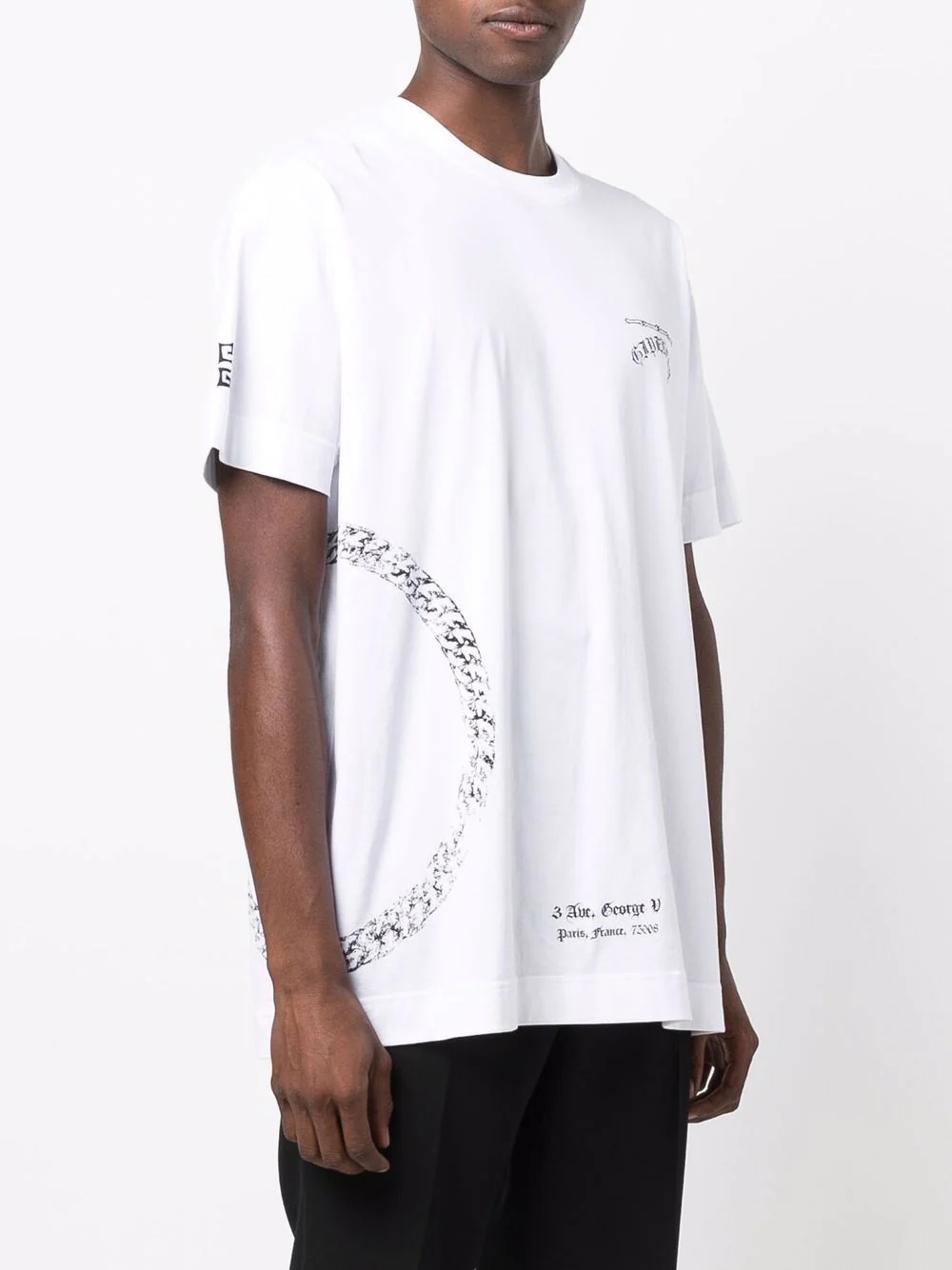 chain logo-print short-sleeve T-shirt - 3