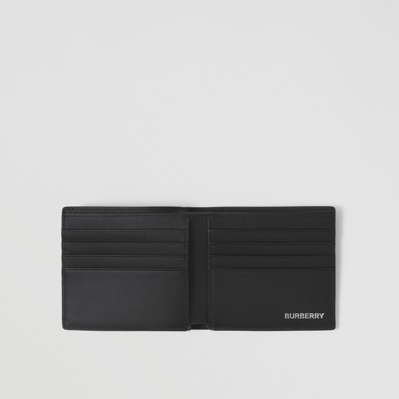Burberry London Check and Leather International Bifold Wallet outlook