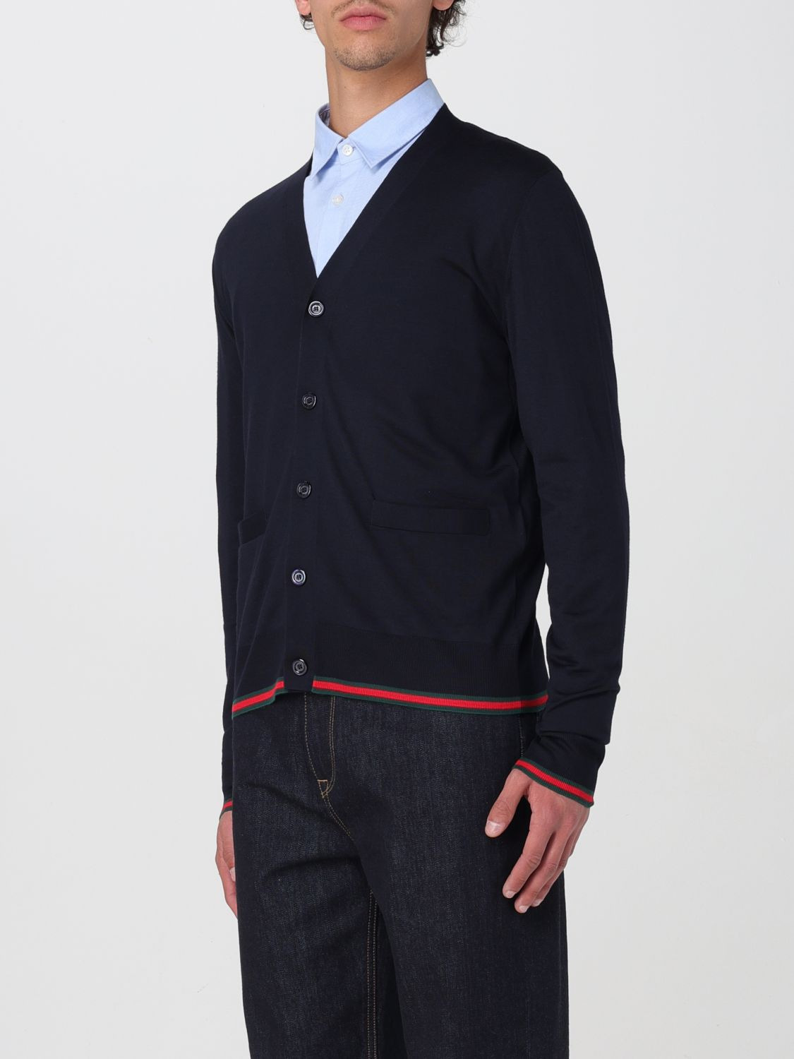 Gucci Cardigan Men Blue - 3