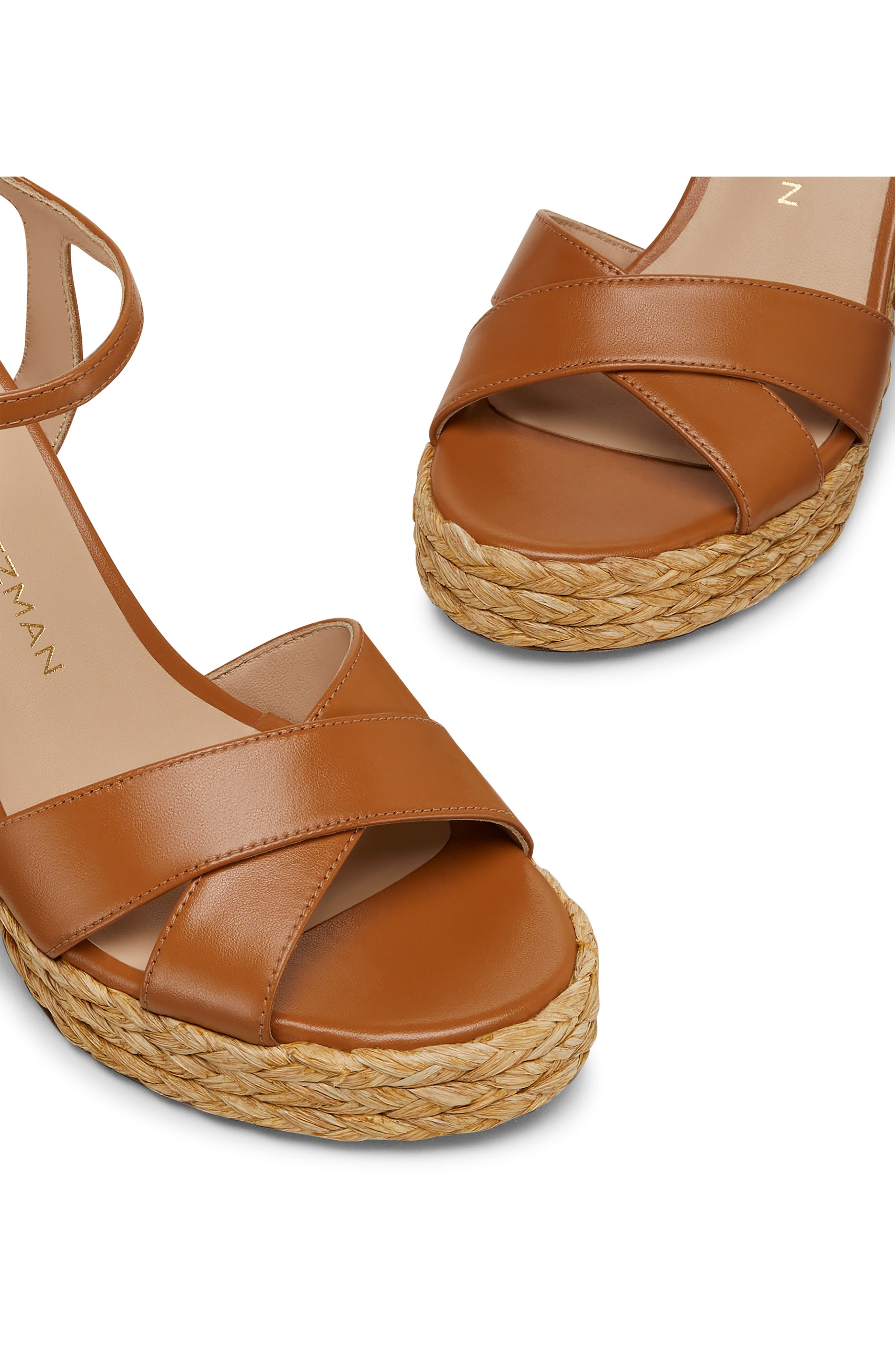 Stuart Weitzman Dayna Platform Sandal in Macchiato/Natural at Nordstrom - 4