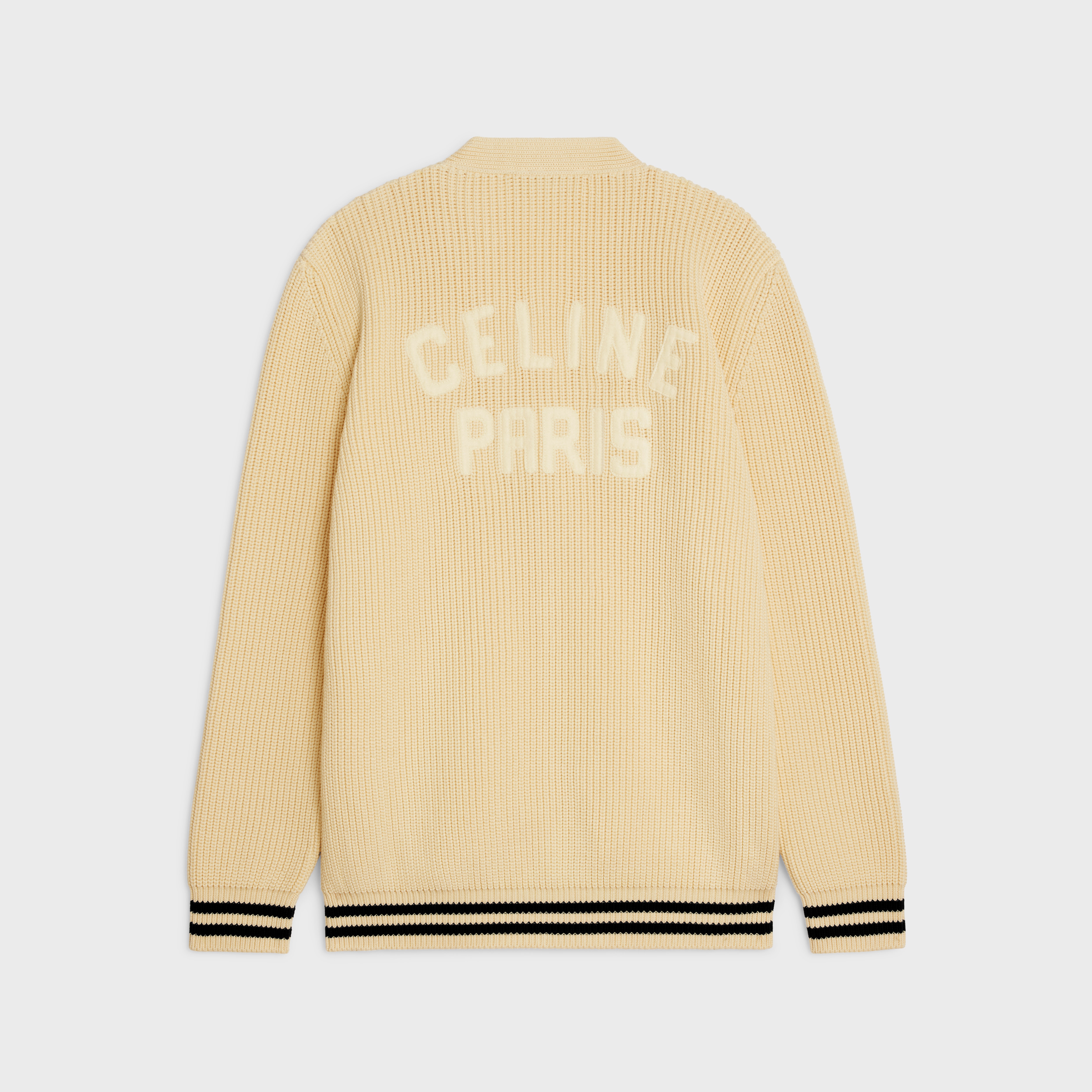 CELINE celine college cardigan in cotton REVERSIBLE