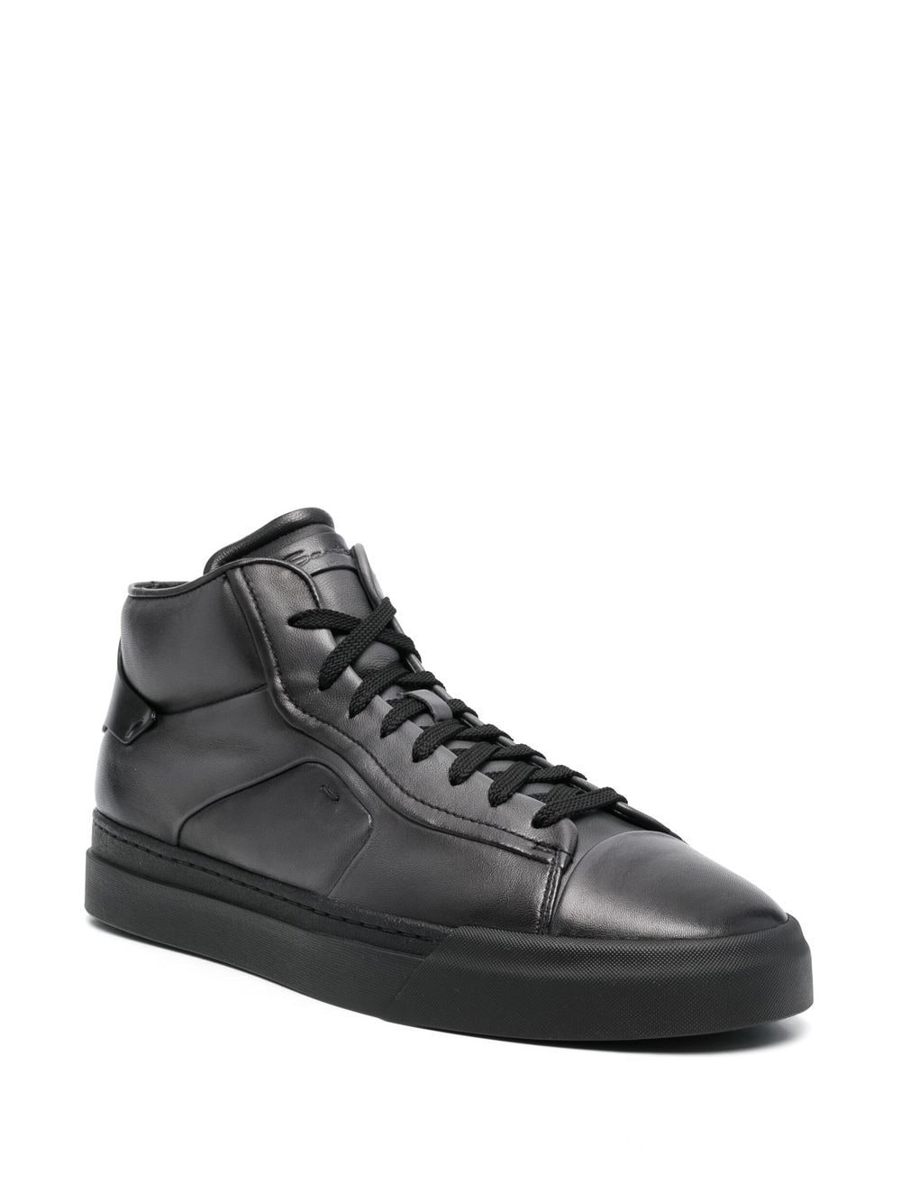 high-top lace-up sneakers - 2