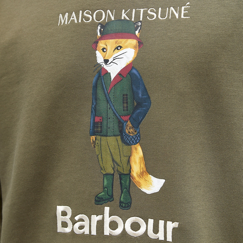 Barbour Barbour x Maison Kitsuné Beaufort Crew Sweat outlook