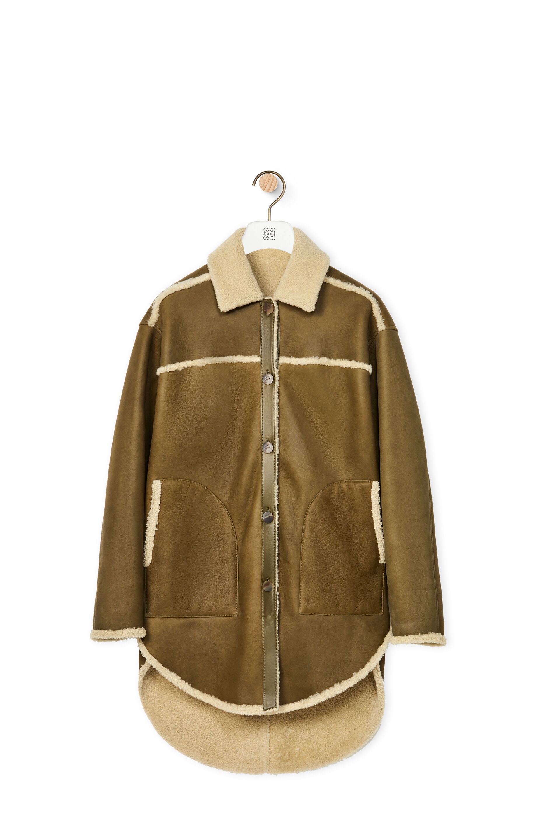 Reversible jacket in shearling - 5